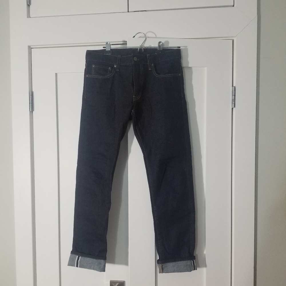 Uniqlo Raw Selvedge Slim Jeans